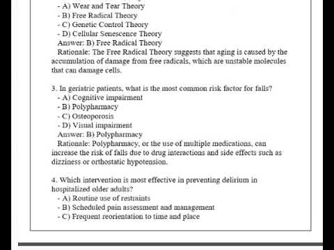 HCS 548 Foundations of Gerontology Final Exam Review Q & A 2026 (Complete And Verified Study materia
