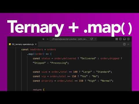 Practicing JavaScript w/o Tutorials (AI Challenge: .map() + Ternary)
