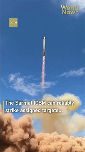 Russia test-launches new Sarmat intercontinental ballistic missile #worldnow