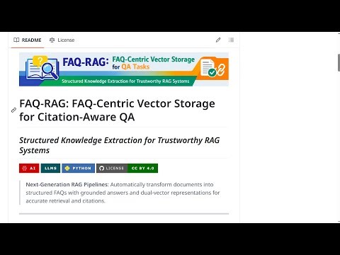 Paper on FAQ-RAG: FAQ-Centric Vector Storage for Trustworthy RAG for QA Tasks