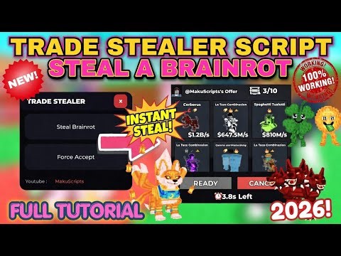 *Tutorial* Trade Stealer Script - Steal A Brainrot Script ( SAFE, KEYLESS, UNPATCHED)