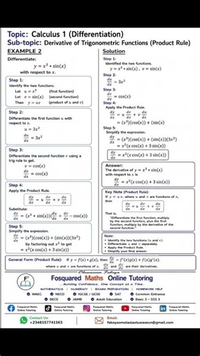 Topic:Calculus(Differentiation)