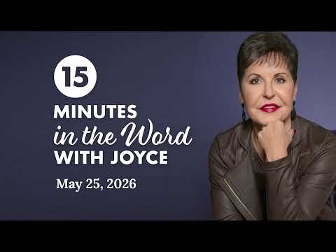 The Power of Agreement - Pt 2 | 15 Minutes In The Word with Joyce Meyer