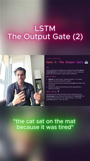 Generative AI – Understanding LSTMs - The Output Gate (2)