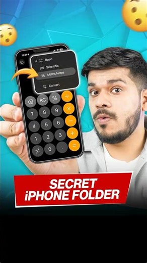Your iPhone has secret calculator folder 😳| iPhone tips and tricks