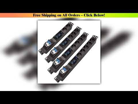 Network Cabinet Rack Smart Power Strip Power Distribution Unit 2-8 EU Socket with Digital voltage