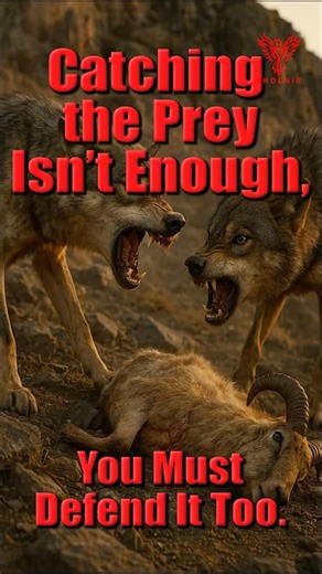 Two Wolves Fighting Over a Meal! #wolf #phoenix #wildlife