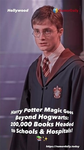 🪄 200,000+ Harry Potter Books Are Heading to Schools & Hospitals! 📚#rumordaily