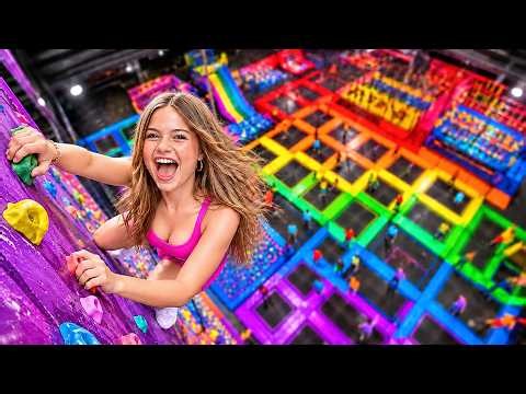 I Built My Daughter a Trampoline Park for Her Birthday! (BIG SURPRISE!) | Salish & Jordan Matter