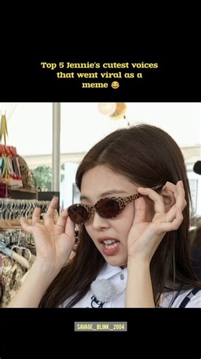 Top 5 Jennie's cutest voices that went viral as a meme #jennie #jisoo #lisa #rosé #blackpink #shorts
