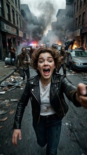 Worst Time Travel Ever… I Time Traveled Into a Zombie Apocalypse 🧟😳 #survival #shorts #horror