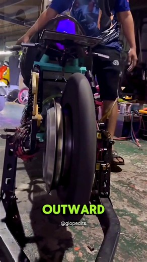 Outward Wheel Technology Explained 🏍️ #shorts