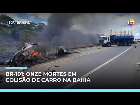 Colisão entre carros deixa 11 mortos no sul da Bahia | #SBTBrasil