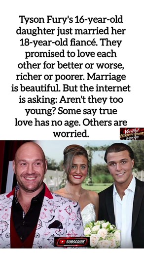 Tyson Fury's 16-Year-Old Daughter Just Got Married – Is This LEGAL? #shorts #trendingnow #drama