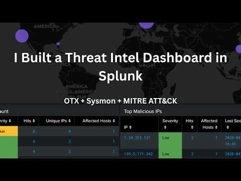 I Built a Splunk Threat Intelligence Dashboard Using AlienVault OTX