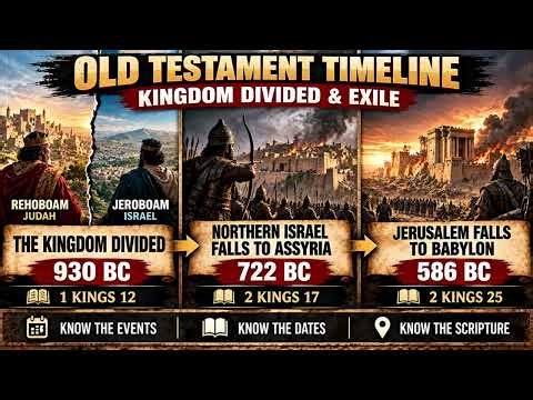 Old Testament Timeline 930, 722 & 586 BC Kingdom Divided & Exile Bible Memory Song