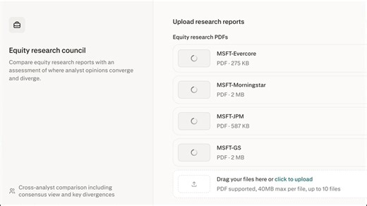 The best hedge fund PMs compare views from different research analysts. Now you can do that in 2 minutes with Equity Research Council in Perplexity Computer.This workflow pulls in research from brokers like GS, JPM, MS, and Evercore - and shows you where they agree vs. disagree.