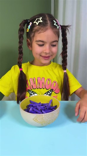 🍝💜 Ketchup or Paint? She Uses Pasta to Make Rumi’s Hair! 😲 #kids #shorts