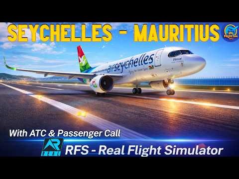 SEYCHELLES to MAURITIUS: Air Seychelles A320neo | Full Flight | RFS - Real Flight Simulator