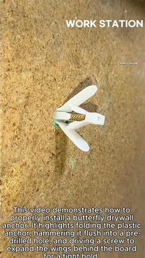 How to Install a Drywall Anchor Perfectly #worker #process #drywall #DIY #hardware