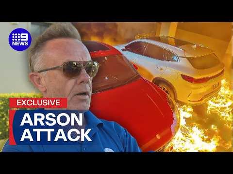 Fighting off arsonists with no shirt, and no fear | 9 News Australia