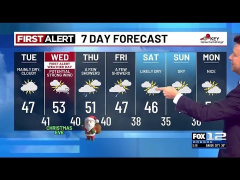 Monday evening weather forecast (12/22)