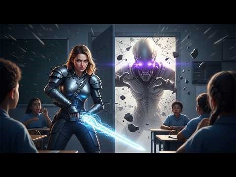 Alien Warriors Stormed the Classroom — She Whispered “Dismissed” and Drew Steel