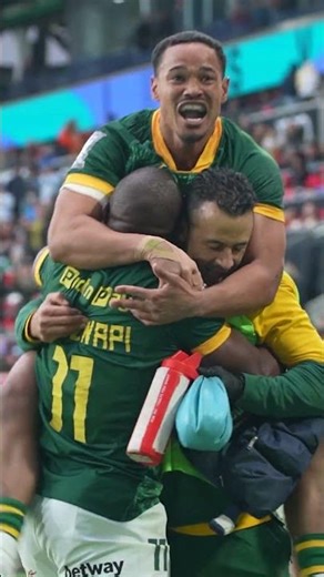WILD Blitzbok celebrations 🤩 #Rugby #HSBCSVNS #Shorts