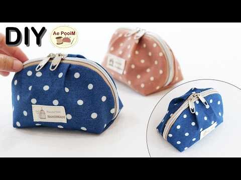 Cute Bag Ideas from Scrap Fabric | Easy Zipper Pouch DIY