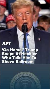 ‘Go Home!’ Trump Snaps At Heckler Who Tells Him To Shove Ballroom | APT