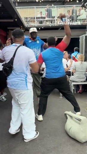 Moment Guardian interview with DR Congo fan interrupted by goal against England #shorts s