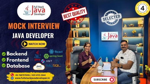 Full Stack Java Developer Interview | 3.5 Years Experience | Banking Domain | By Mr. Kiran Jadhav | Full Stack Java Developer Pune
