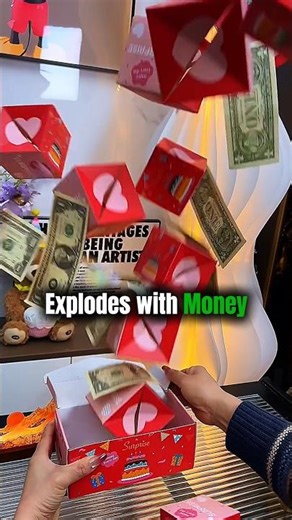 This Gift Box EXPLODES With Money💸 #giftideas