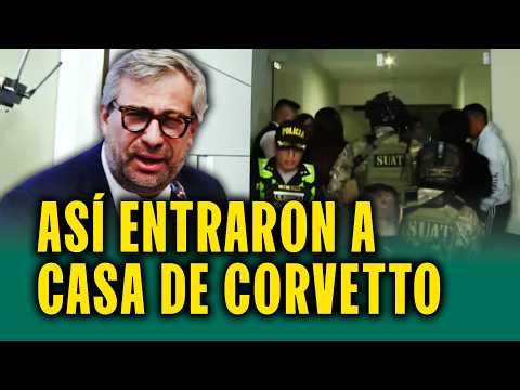 Allanan casa de exjefe de ONPE, Piero Corvetto: Así entró la Fiscalía y la Policía