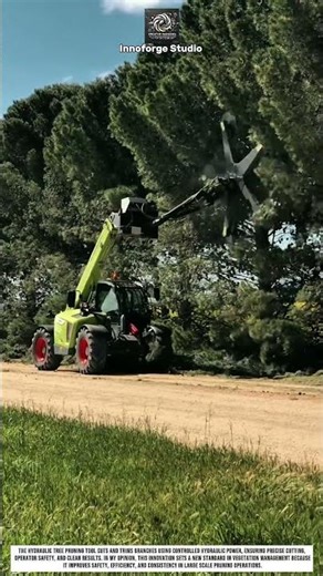 Pruning Trees Tool Innovation With Hydraulic Cutter For Safe Maintenance #innovation