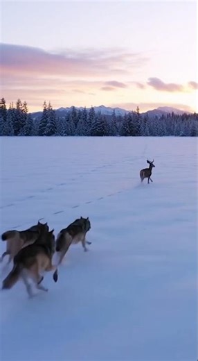 Grey Wolf Pack Hunting a Deer | Nature’s Silent Chase | 8K Wildlife Documentary