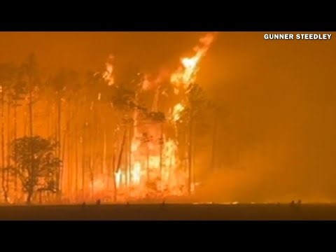 Georgia streets reduced to ashes amid massive wildfires