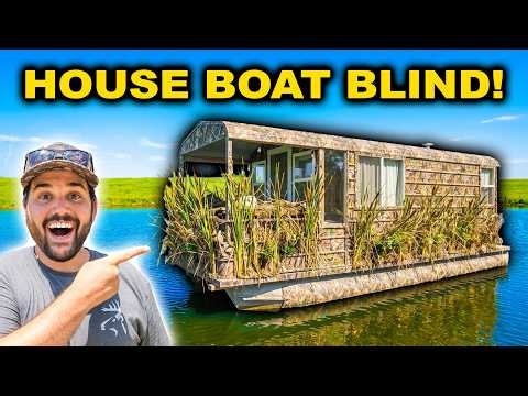Building the ULTIMATE Hunting Blind for the RANCH LAKE!!! (Catch Clean Cook)