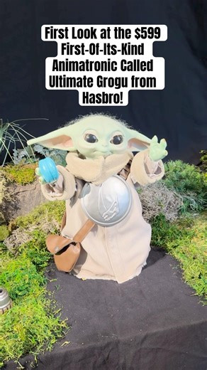 First look at the $599 first-of-its-kind animatronic called Ultimate Grogu from Hasbro! #starwars
