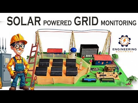 Solar powered Grid Monitoring Using Arduino with Basic inverter ! Solar power plant working model