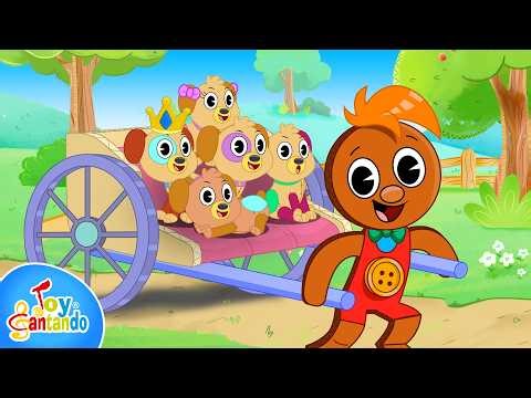 Diez Perritos 🐶 Aprende los Números del 1 al 10 con Pin Pon Música Infantil Toy Cantando