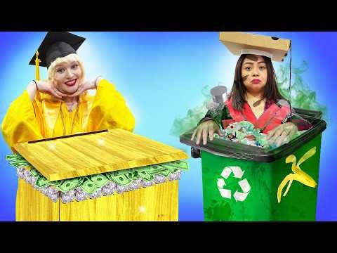 Poor Student vs Rich Student GRADUATION!