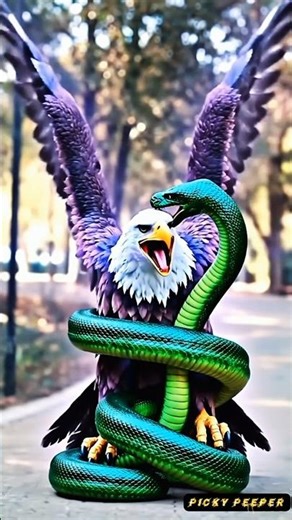Boy Turns Into a NEON EAGLE to Fight a Deadly Snake! 🦅⚡🐍‎