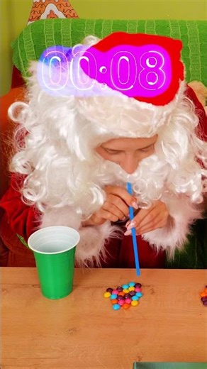 🎅 Big Santa vs. Little Santa — CANDY CHALLENGE TIME! 🍬 #shorts #kids