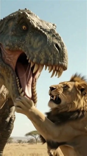 🦖 T-Rex vs. Pride: Ultimate Savanna Clash