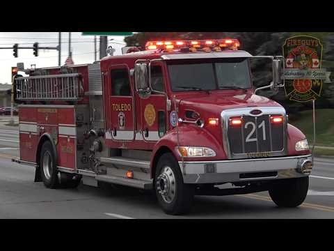 Toledo Fire, OH - Engine 21 & Medic 21 Responding.
