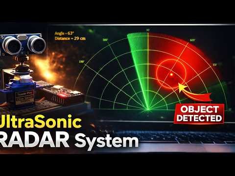 Build a WiFi Radar System with ESP8266 | HC-SR04 + Servo + Live Web Interface