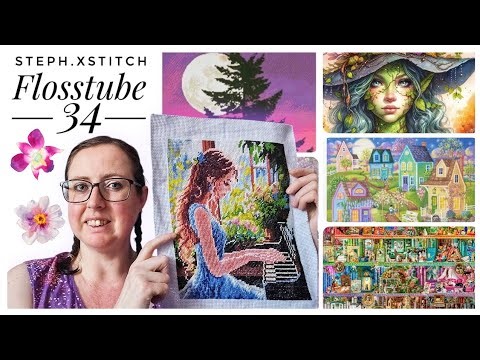 Flosstube 34 : Lots of Finishes and Progress on my WIPs! 