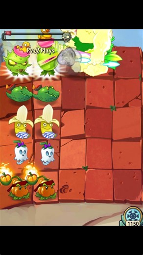 Banana Launcher & Pepper Pult Vs. Devils Alien Gargantuar / Plants Vs. Zombies 2