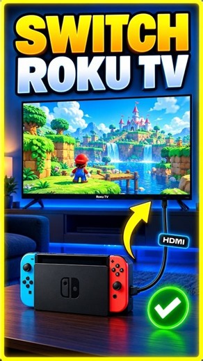 How To Connect Nintendo Switch/Switch 2 To Roku TV Quick Guide #NintendoSwitch2 #NintendoSwitch